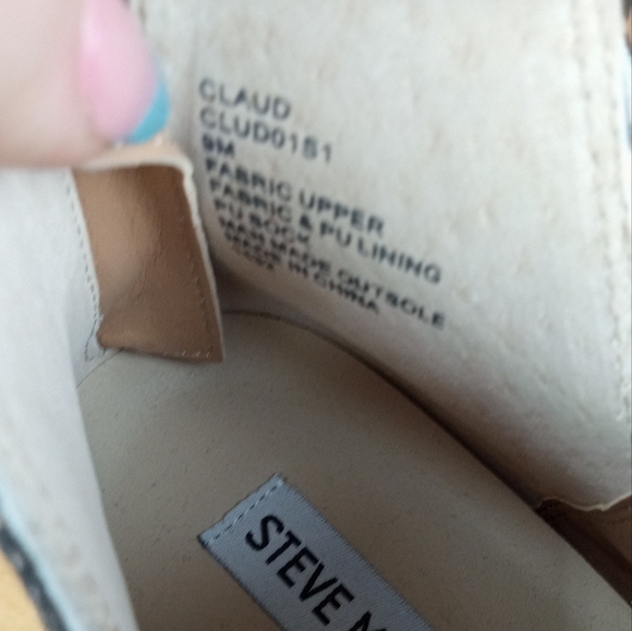 NWT Steve Madden 'Claud' Hidden Wedge Sneakers in Leopard Print Canvas - Picture 6 of 6